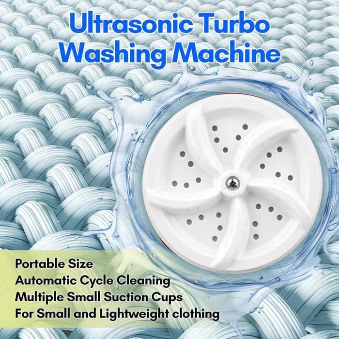 WashWhirl™ | Tragbare Turbo-Ultraschall-Waschmaschine und Geschirrspüler